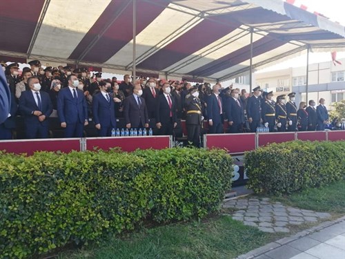 İLÇEMİZDE 29 EKİM CUMHURİYET BAYRAMI' NIN 98. YIL DÖNÜMÜ KUTLAMALARI GERÇEKLEŞTİRİLDİ.